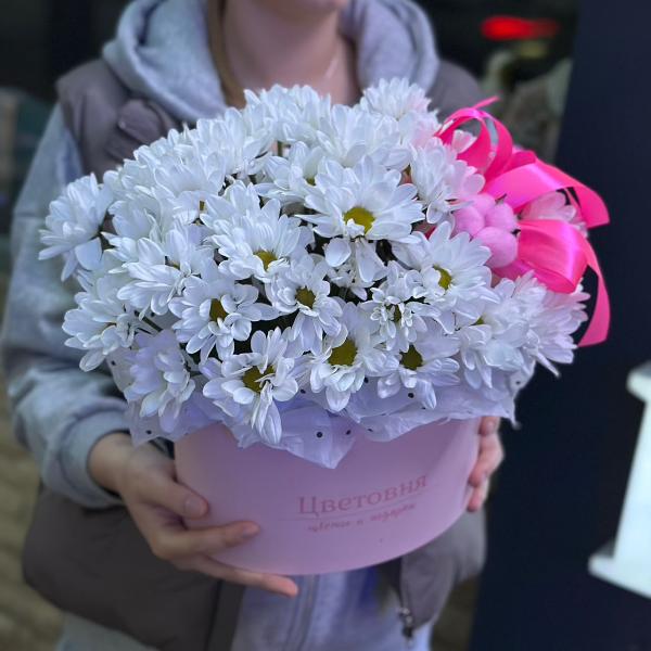 Композиция "Ромашковое сердце"