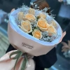 Букет из роз " Кремовая вуаль"